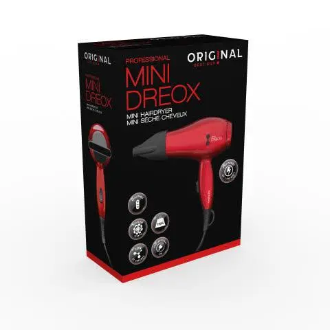 Fen za kosu Sibel Original Mini Dreox 1100 W - Crveni - Slika 2