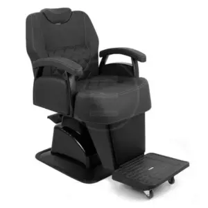 Stolica frizerska Muška Berberska Alpeda Crna - Black Edition Hercules
