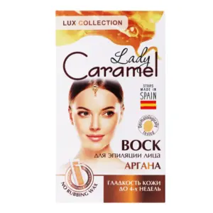 Trakice za depilaciju s voskom Lady Caramel Lice Argan - 12 kom