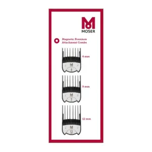 Češljić za mašinicu magnetni Moser 6, 9, 12 mm - Set 3 kom (Outlet)