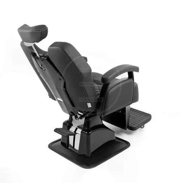 Stolica frizerska Muška Berberska Alpeda Crna - Black Edition Hercules - Slika 2