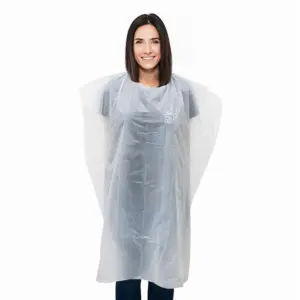 Ogrtač jednokratni Pvc Diva Protect Maxi 110 x 140 cm Bijeli - 50 kom