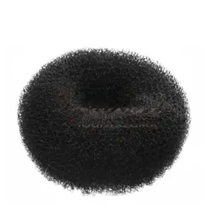 Umetak za punđu Eurostil Okrugli Nylon 15 cm - Crni (X)