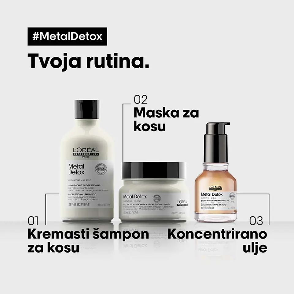 Maska za kosu Loreal SE Metal Detox - 250 ml (R) - Slika 10