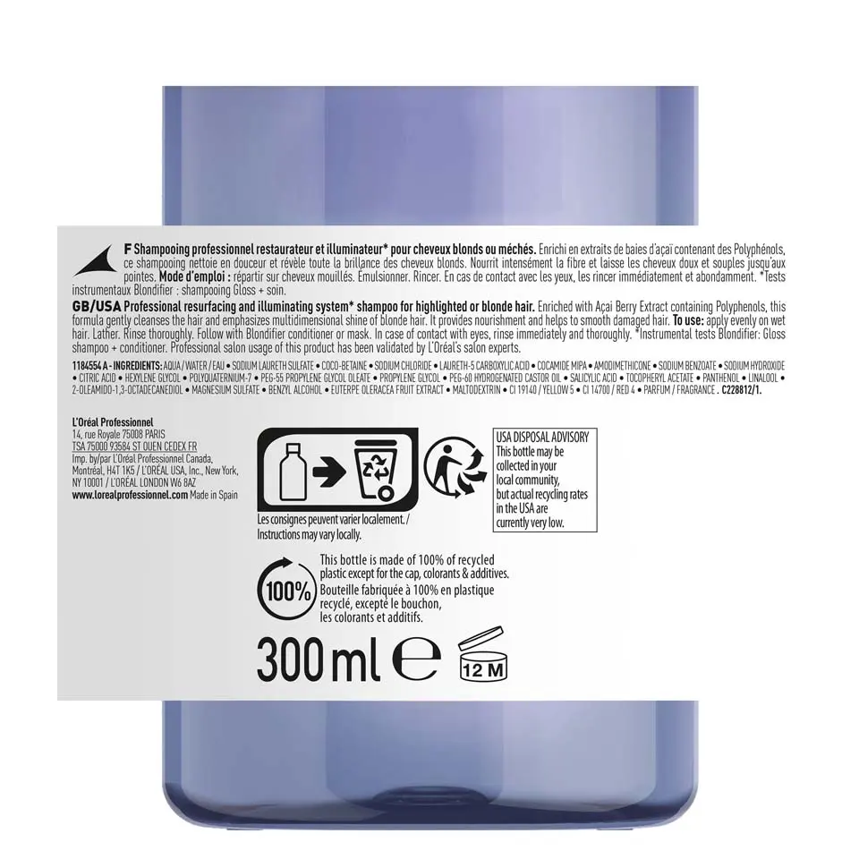 Šampon za kosu Loreal SE Blondifier Gloss - 300 ml (R) - Slika 3