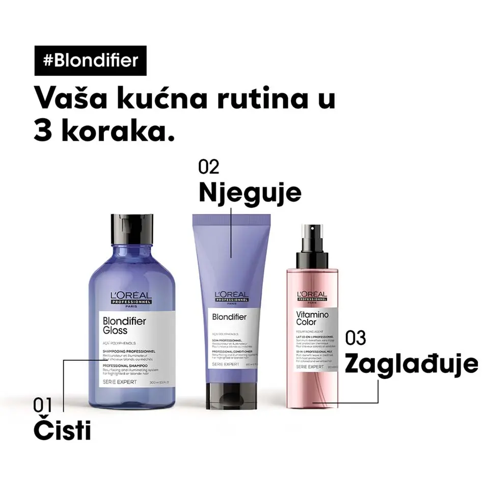 Šampon za kosu Loreal SE Blondifier Gloss - 300 ml (R) - Slika 6