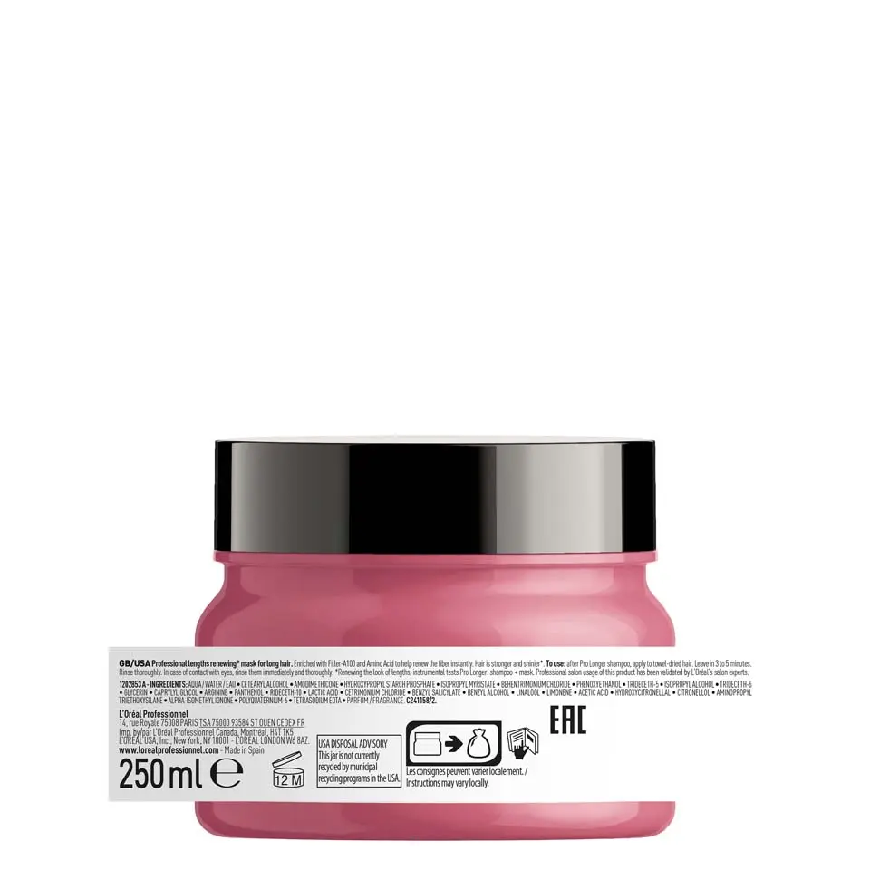 Maska za dugu i oštećenu kosu Loreal SE Pro Longer - 250 ml (R) - Slika 3