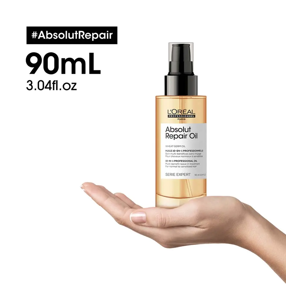 Ulje za jako oštećenu kosu Loreal SE Absolut Repair 10 u 1 - 90 ml (R) - Slika 4