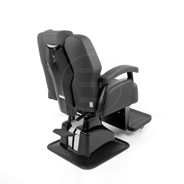 Stolica frizerska Muška Berberska Alpeda Crna - Black Edition Hercules - Slika 4