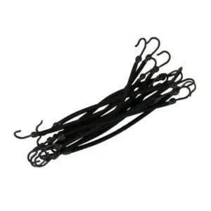 Gumice za kosu s kukicama Sibel Hook 12 kom - Crne