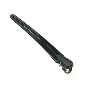 Klipsna za kosu Sibel Alu Pvc 12 kom 10 cm - Crna