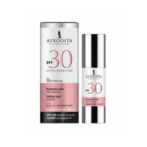 Fluid za zaštitu lica Afrodita s peptidima SPF 30 - 30 ml