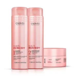 Set za oštećenu kosu Brasil Cacau Cadiveu Hair Remedy Home care - Set 3 u 1 (Outlet)
