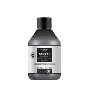 Šampon za oštećenu i lomljivu kosu Black Argent Glowing Effect - 300 ml (X)