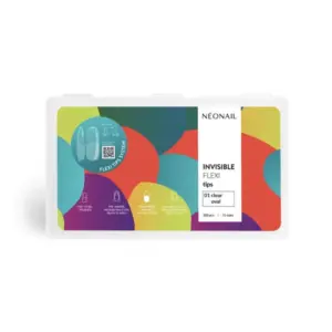 Tipse za nokte NeoNail Invisible Flexi 300 kom - 01 Clear Oval