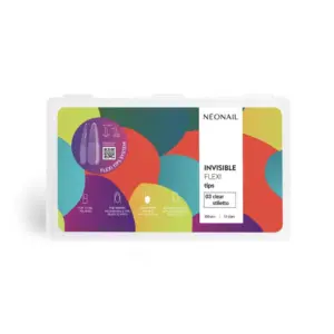 Tipse za nokte NeoNail Invisible Flexi 300 kom - 03 Clear Stiletto