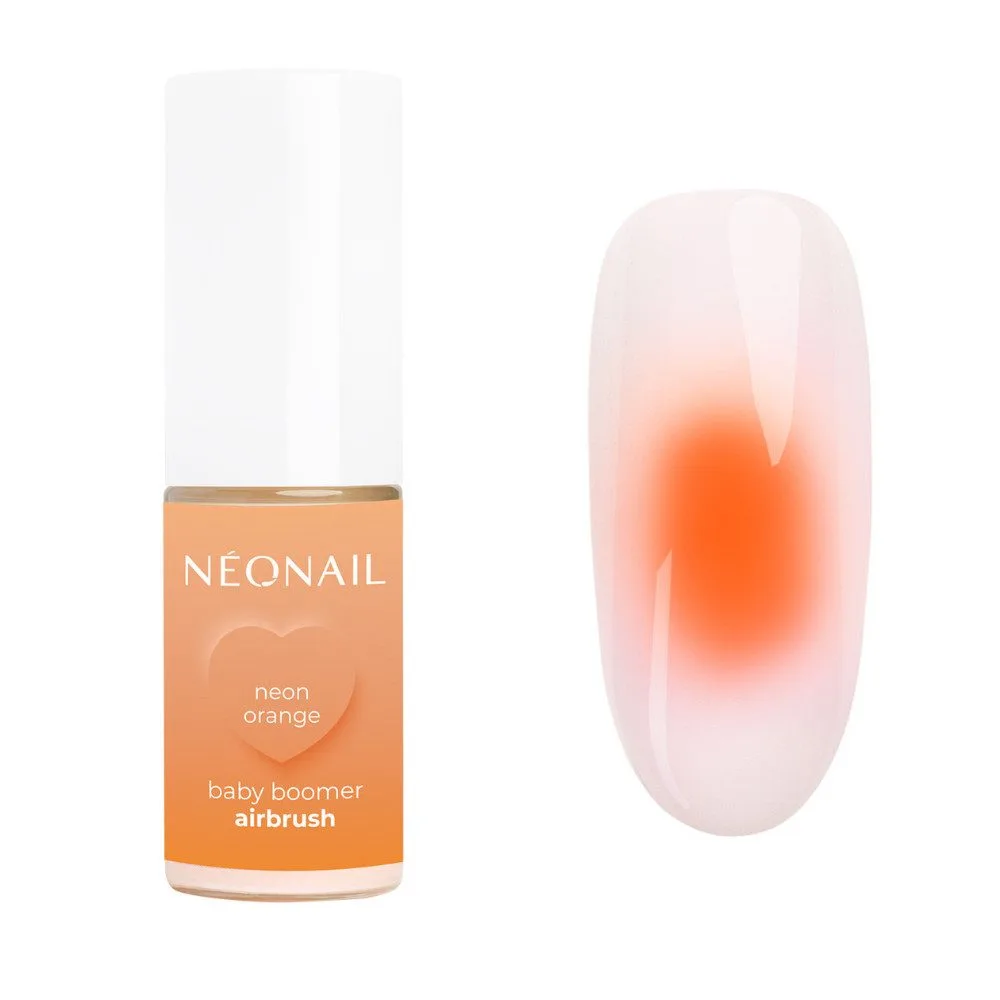 Prah za nokte Baby Boomer NeoNail Airbrush 5 g - Neon Orange - Slika 2