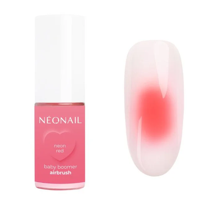 Prah za nokte Baby Boomer NeoNail Airbrush 5 g - Neon Red - Slika 3