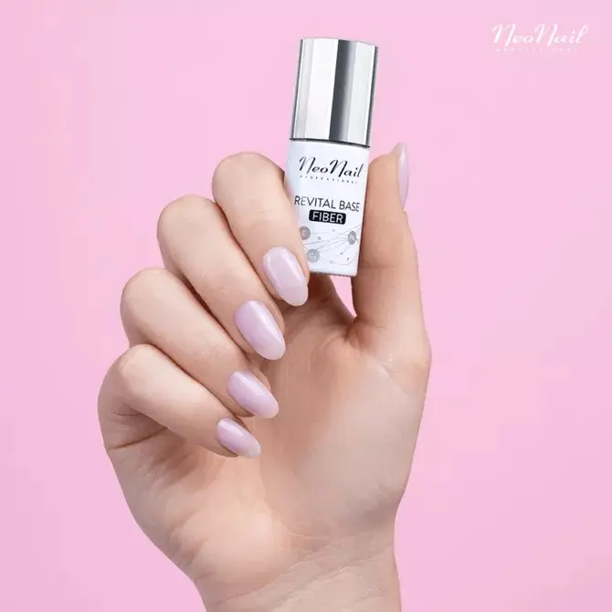 Baza temeljni premaz za UV gel NeoNail 7,2 ml - Revital Fiber Rosy Blush - Slika 2