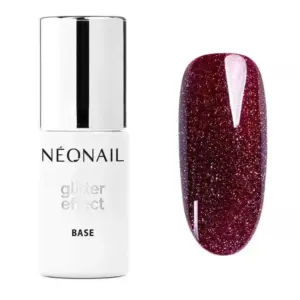 Baza temeljni premaz za UV gel NeoNail 7,2 ml - Glitter Burgundy Shine (Outlet)