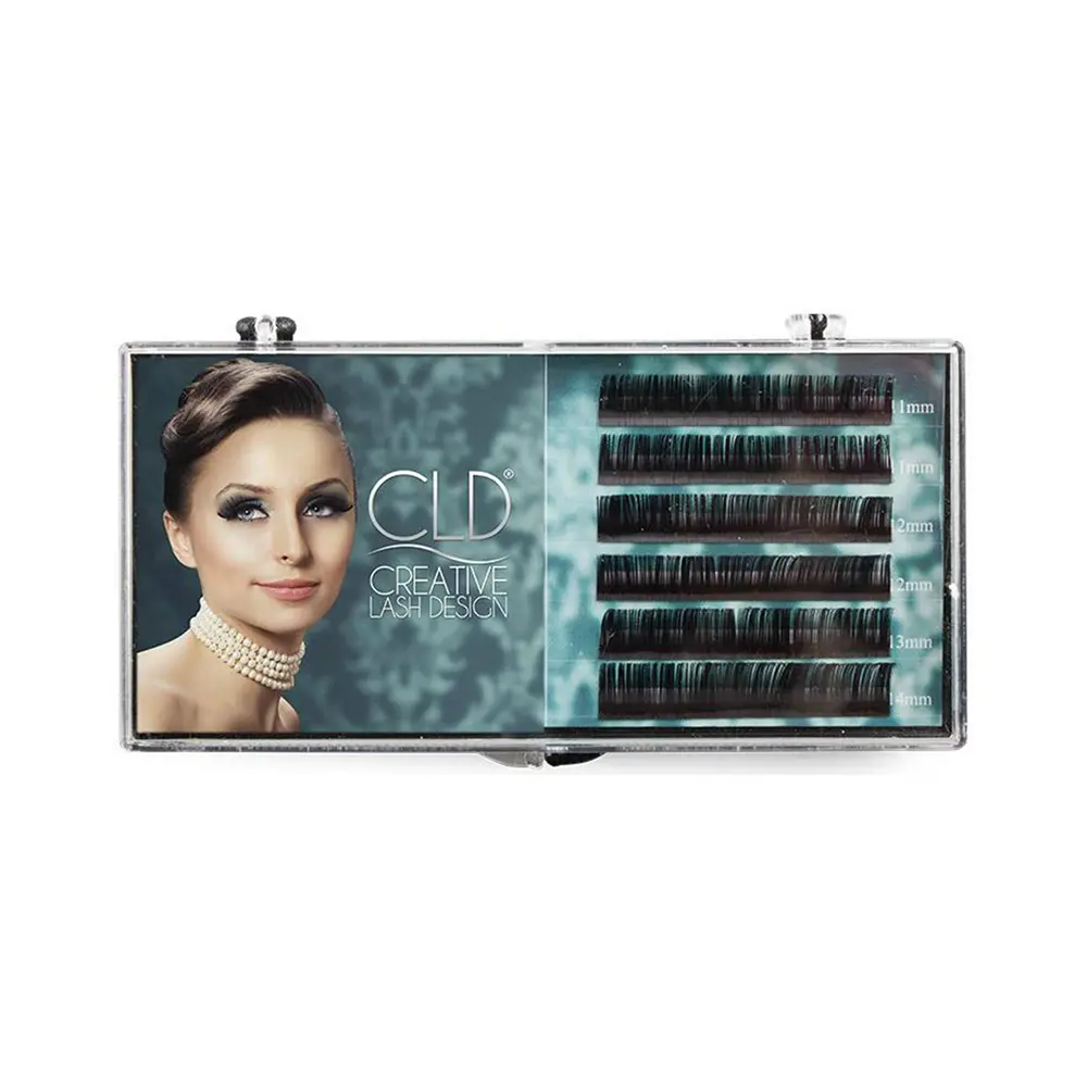 Ekstenzije za trepavice CLD Silk Lashes D - 0.10 mm / 9 mm (X) - Slika 2