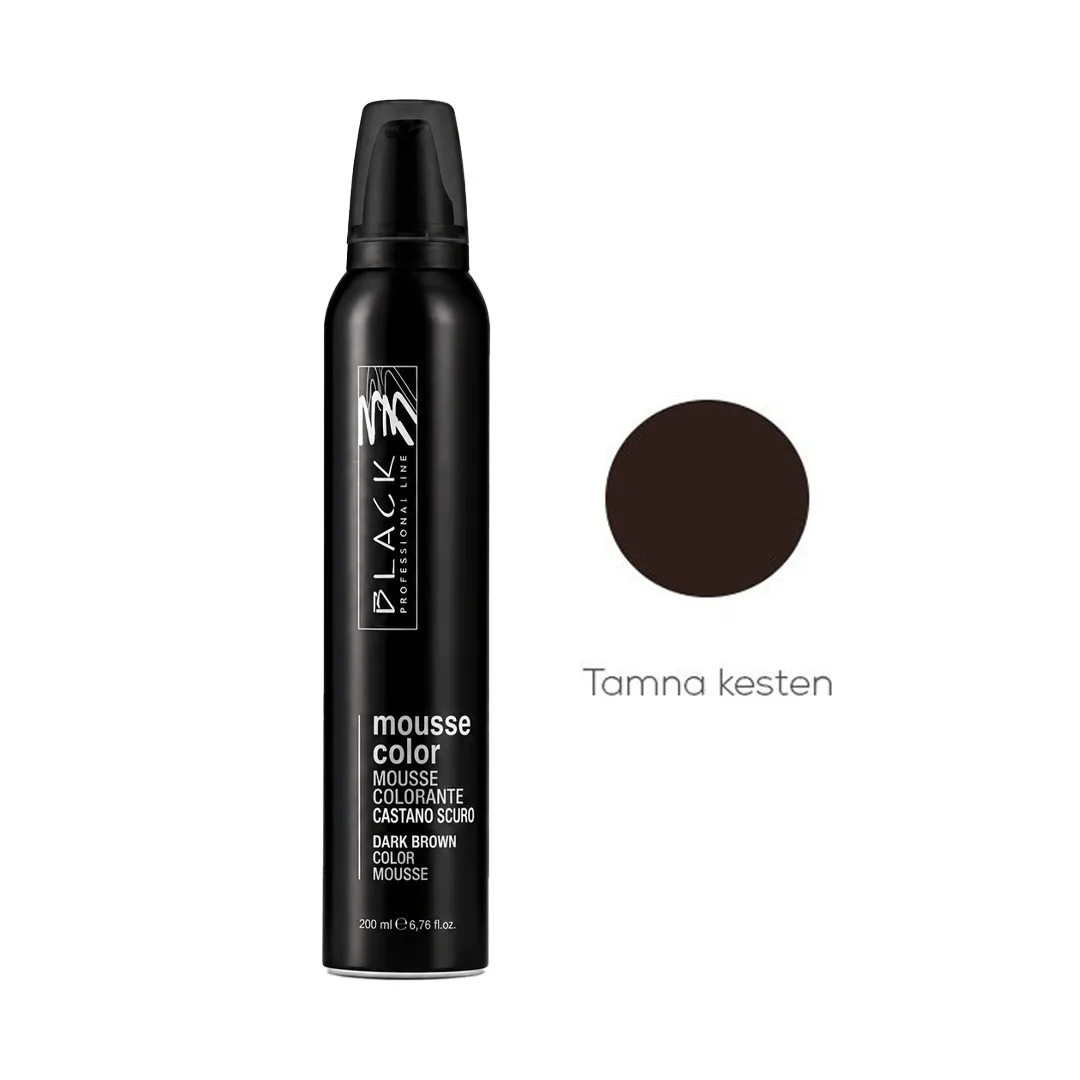 Kolor pjena Black Mousse Color Cst.Scuro 200 ml - Tamnokestenjasta
