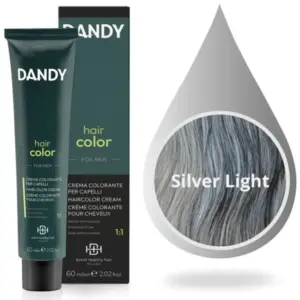 Boja za kosu Muška Dandy 60 ml - 0.18 Light Silver