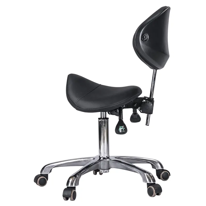 Stolica pomoćna s naslonom Marvento Saddle - Crna - Slika 5
