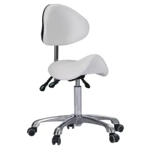Stolica pomoćna s naslonom Marvento Saddle - Bijela