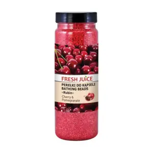 Perle za kupanje i pedikuru Fresh Juice 450 g - Cherry & Pomegranate Rubin