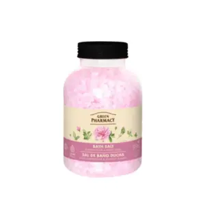 Sol za kupanje i pedikuru Green Pharmacy 1000 g - Damask Rose and White Musk