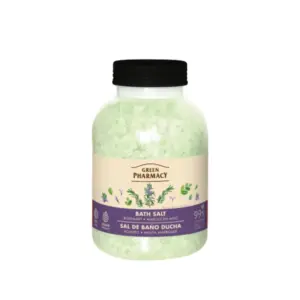 Sol za kupanje i pedikuru Green Pharmacy 1000 g - Rosemary and Maroccan Mint