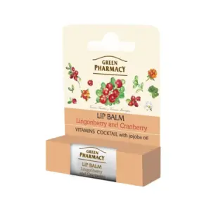 Balzam za usne Green Pharmacy Lip Balm - Lingonberry and Cranberry