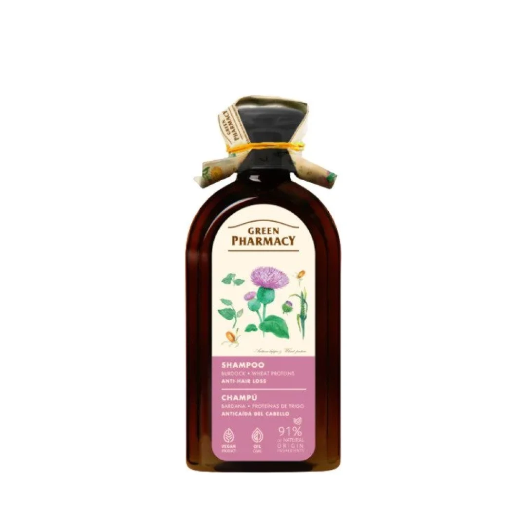 Šampon protiv opadanja kose Green Pharmacy 350 ml - Burdock and Wheat Proteins