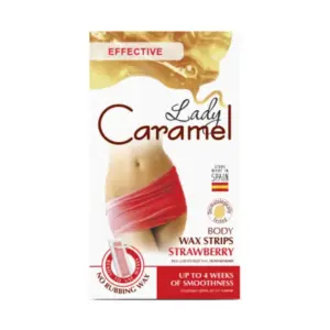 Trakice za depilaciju s voskom Lady Caramel Tijelo Strawberry - 16 kom (Outlet)