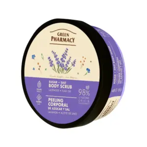 Piling za tijelo Green Pharmacy Sugar Body Scrub 200 ml - Lavender and Flax Oil