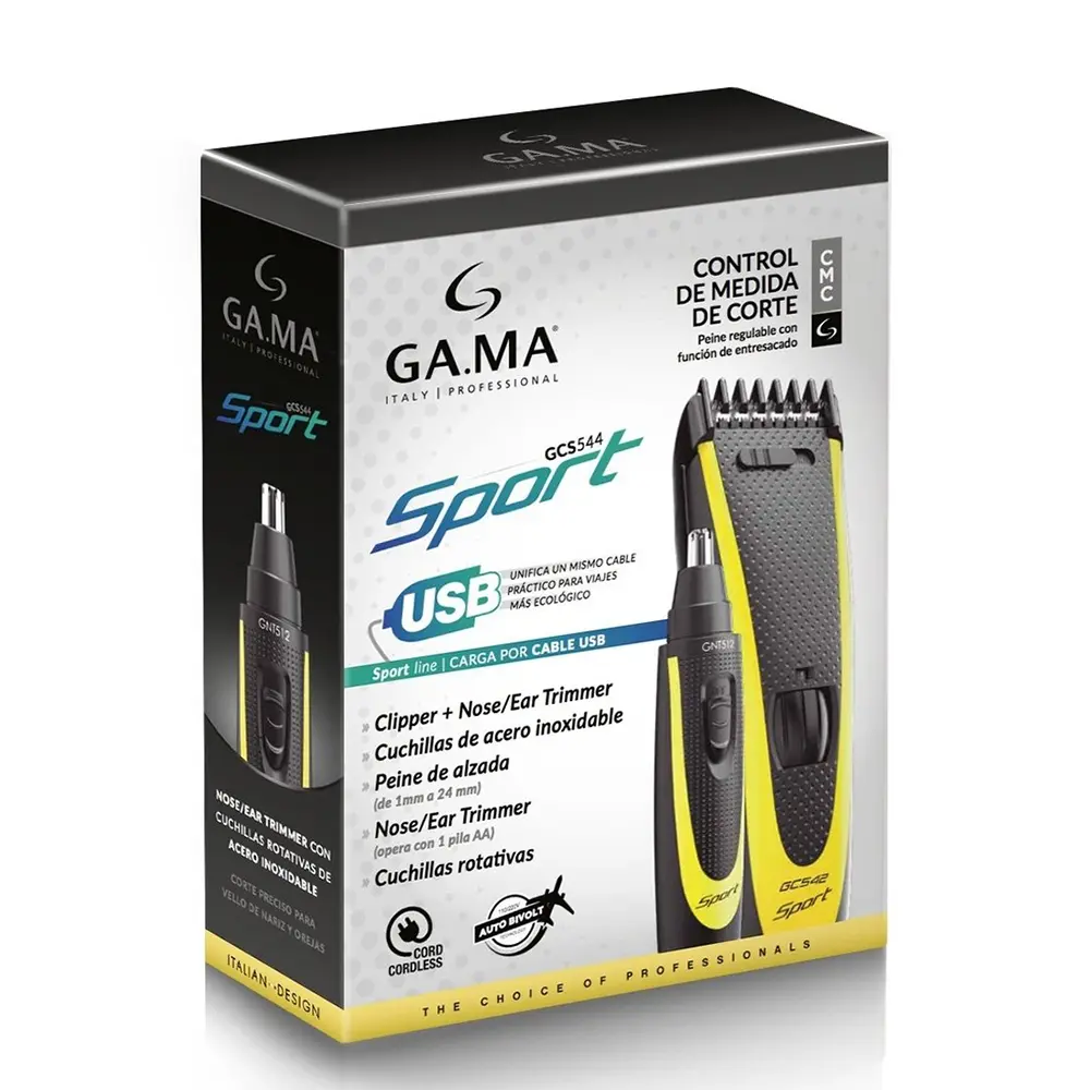 Mašinica za šišanje Gama + trimer bežični - Sport GC542 + GNT512 (Outlet) - Slika 2