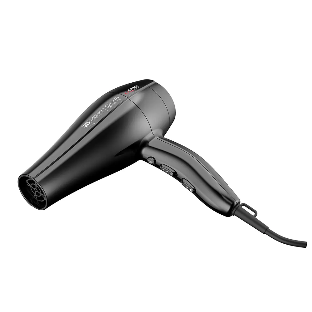 Fen za kosu Gama Diva 3D Therapy - Crni - Slika 2