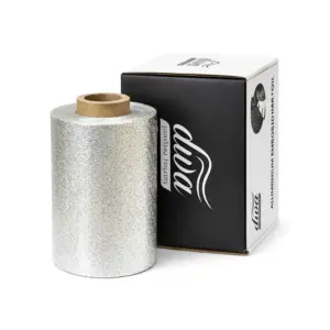 Folija za pramenove Aluminijska Reljefna Diva 13 my 13 cm - 100 m