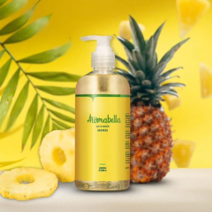 Ulje za masažu Aromabella 500 ml - Ananas - Slika 2