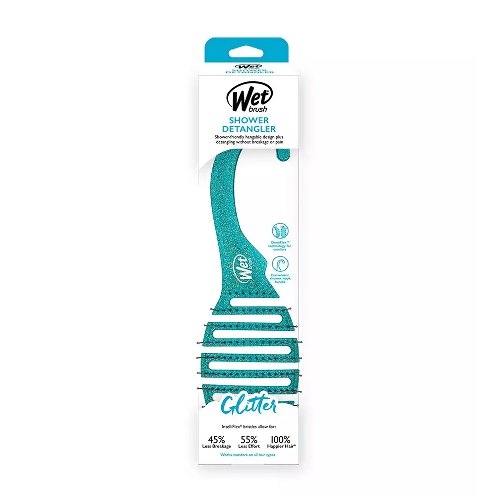 Četka za raščešljavanje WetBrush Shower Detangler - Green Glitter (X) - Slika 2