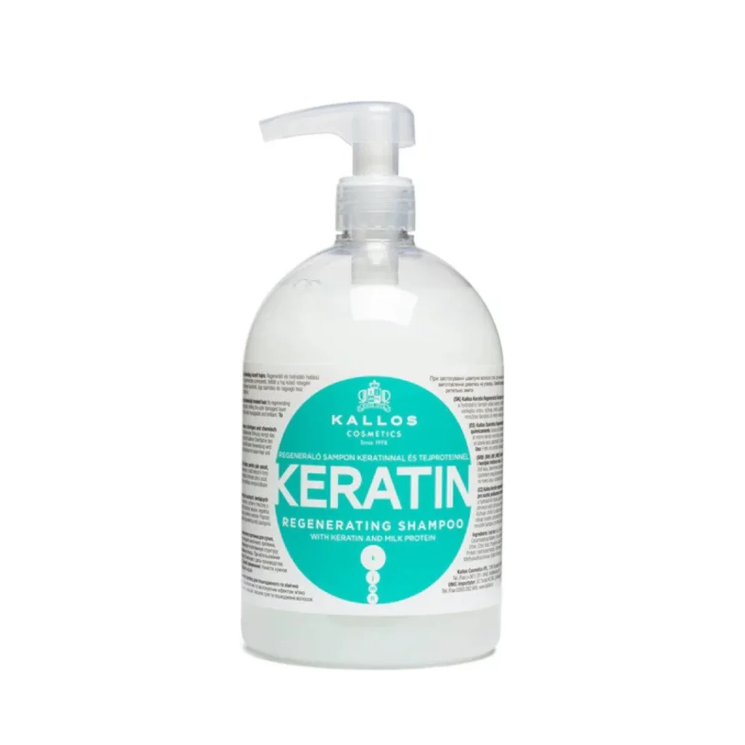 Šampon za obnovu kose Kallos Keratin pumpica - 1000 ml