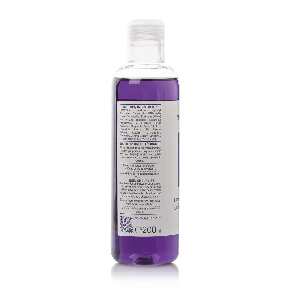 Ulje za masažu MeiLab 200 ml - Antistres Lavanda - Slika 2