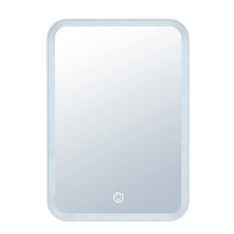 Ogledalo Smile LED 3 baterije + Usb C s postoljem 17 x 24 cm - Bijelo (X) - Slika 2