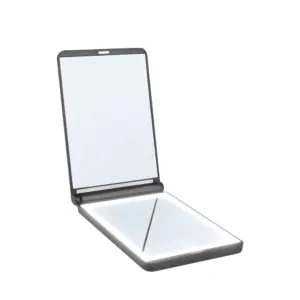 Ogledalo Smile LED Aku Usb C Compact preklopno 9 x 13 cm - Crno (X)