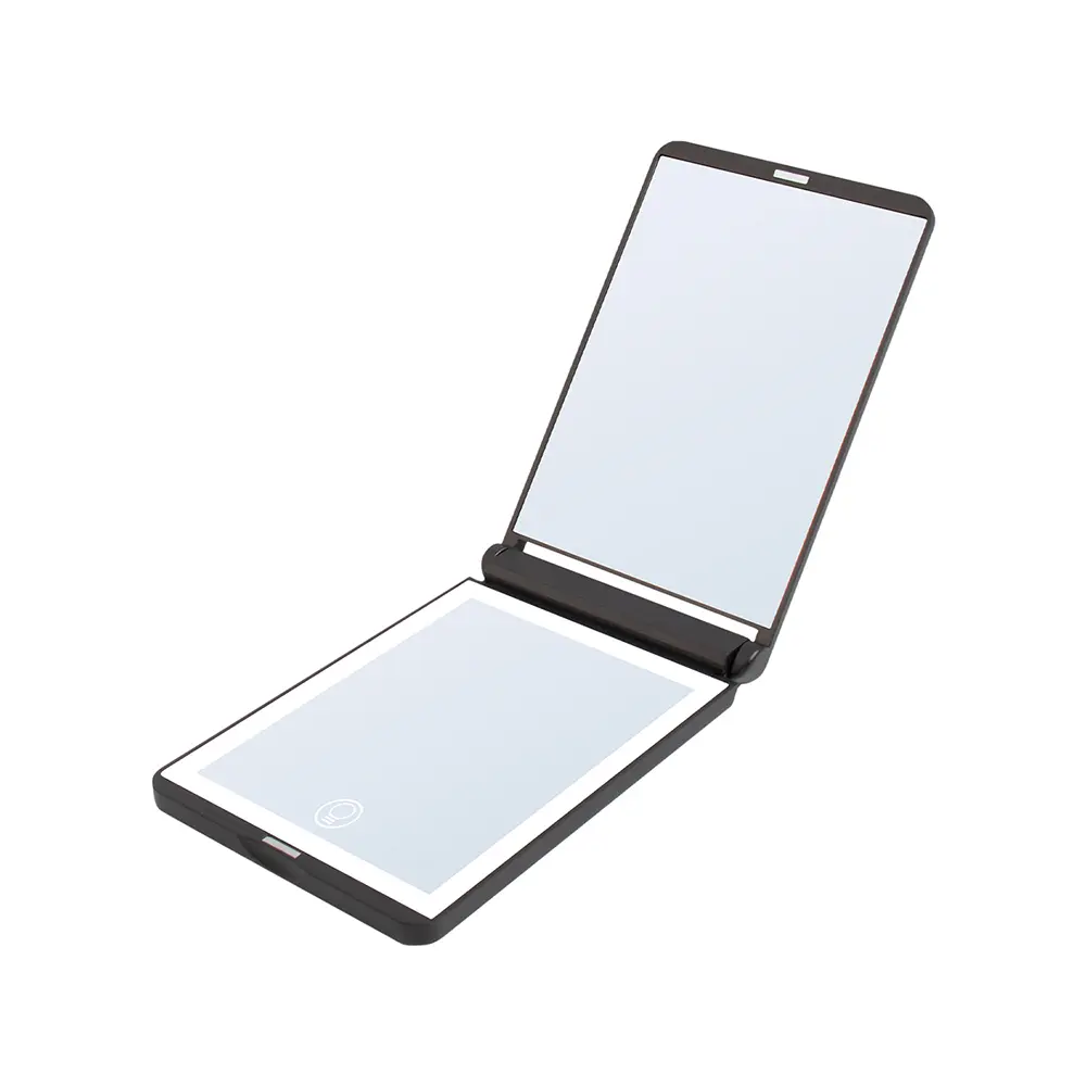Ogledalo Smile LED Aku Usb C Compact preklopno 9 x 13 cm - Crno (X) - Slika 2