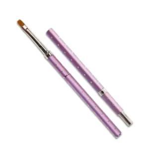 Kist za UV gel Sina Cirkon 8 mm - Prirodna dlaka (X)