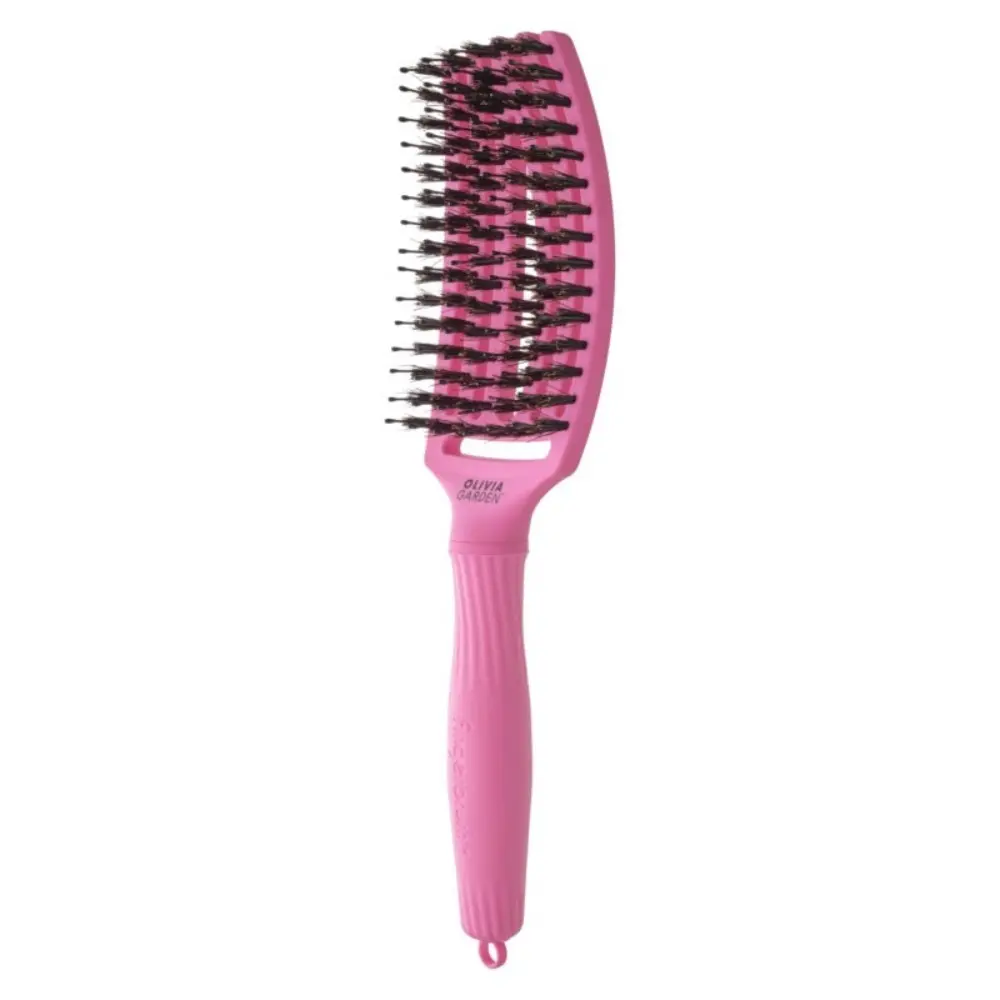 Četka za raščešljavanje Olivia Garden Fingerbrush - Nylon Mix - Bubble Pink - Slika 2