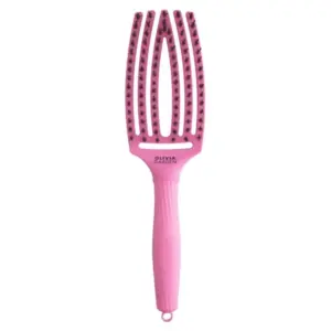Četka za raščešljavanje Olivia Garden Fingerbrush - Nylon Mix - Bubble Pink