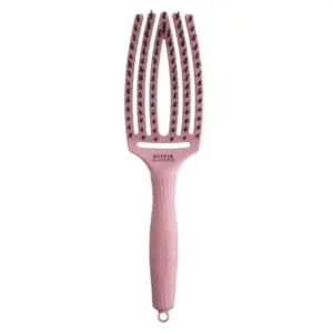 Četka za raščešljavanje Olivia Garden Fingerbrush Nylon Mix - Soft Pink